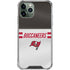 NFL Tampa Bay Buccaneers White Striped iPhone 12 Pro Max Clear Case