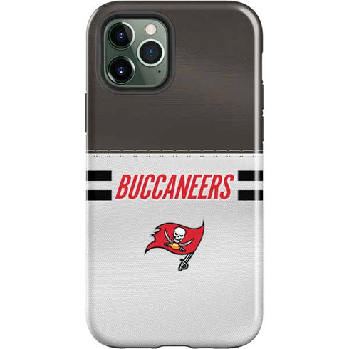 NFL Tampa Bay Buccaneers White Striped iPhone 12 Pro Max Impact Case