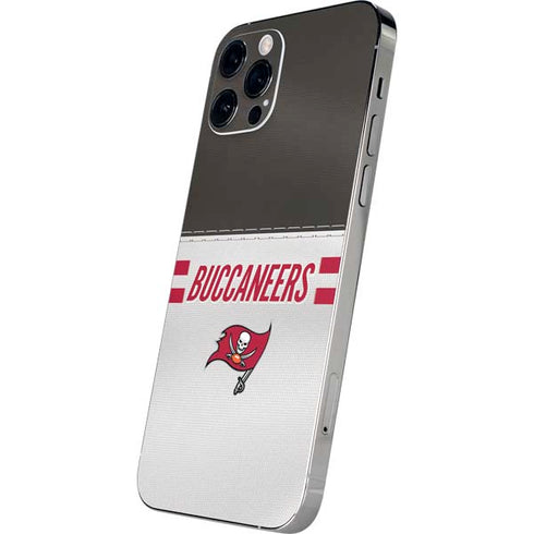 NFL Tampa Bay Buccaneers White Striped iPhone 12 Pro Max Skin