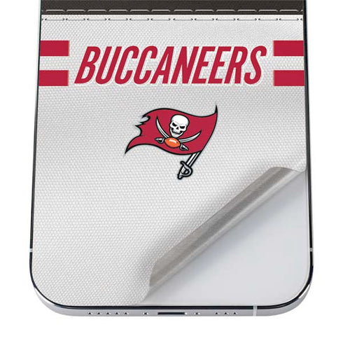 NFL Tampa Bay Buccaneers White Striped iPhone 12 Pro Max Skin