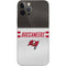 NFL Tampa Bay Buccaneers White Striped iPhone 12 Pro Skin