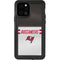 NFL Tampa Bay Buccaneers White Striped iPhone 12 Pro Waterproof Case