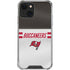 NFL Tampa Bay Buccaneers White Striped iPhone 13 Mini Clear Case