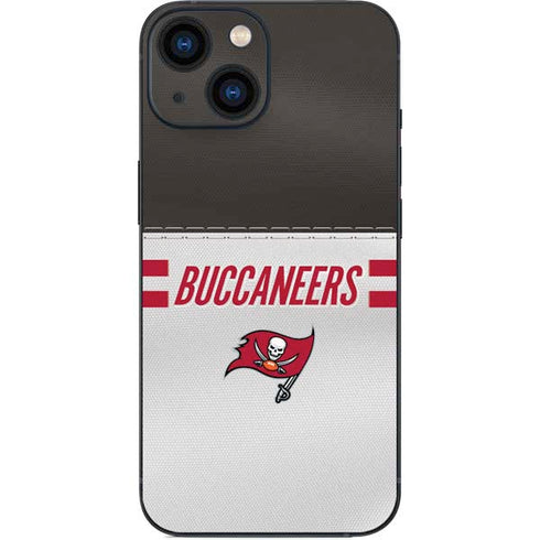 NFL Tampa Bay Buccaneers White Striped iPhone 13 Mini Skin