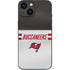 NFL Tampa Bay Buccaneers White Striped iPhone 13 Mini Skin