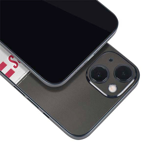 NFL Tampa Bay Buccaneers White Striped iPhone 13 Mini Skin