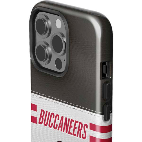 NFL Tampa Bay Buccaneers White Striped iPhone 13 Pro Impact Case