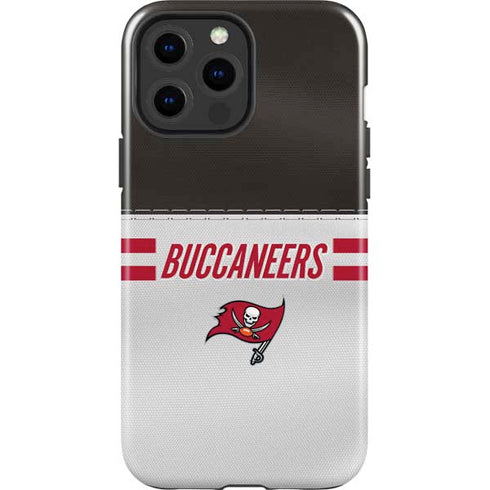 NFL Tampa Bay Buccaneers White Striped iPhone 13 Pro Max Impact Case