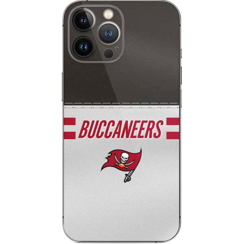 NFL Tampa Bay Buccaneers White Striped iPhone 13 Pro Max Skin