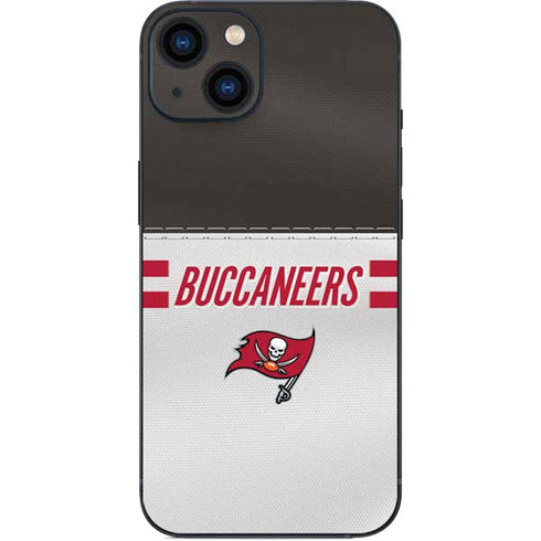 NFL Tampa Bay Buccaneers White Striped iPhone 13 Skin