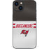 NFL Tampa Bay Buccaneers White Striped iPhone 13 Skin