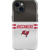 NFL Tampa Bay Buccaneers White Striped iPhone 15 Plus Impact Case