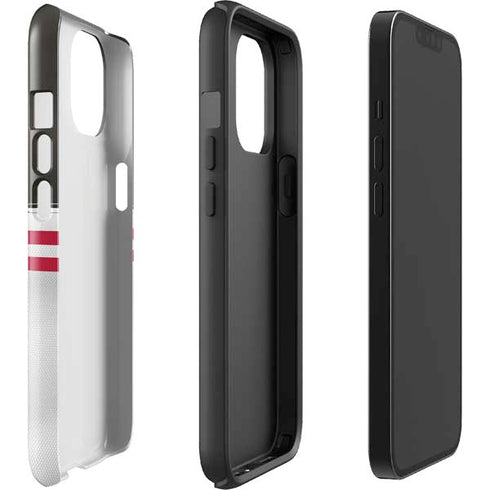 NFL Tampa Bay Buccaneers White Striped iPhone 14 Plus Impact Case