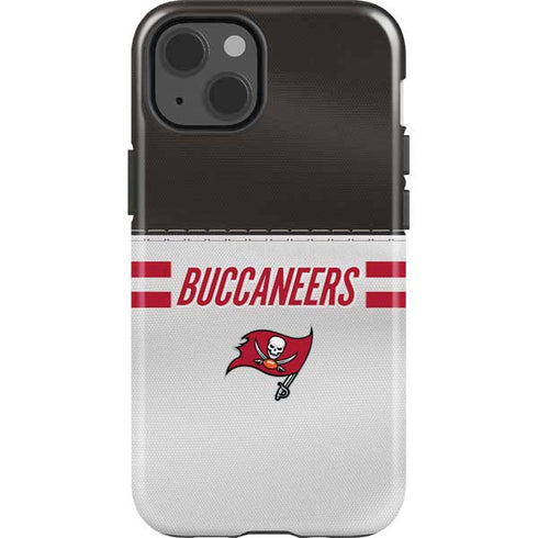 NFL Tampa Bay Buccaneers White Striped iPhone 15 Impact Case