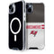 NFL Tampa Bay Buccaneers White Striped iPhone 15 Plus MagSafe Case