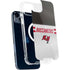 NFL Tampa Bay Buccaneers White Striped iPhone 15 Plus MagSafe Case
