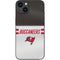 NFL Tampa Bay Buccaneers White Striped iPhone 15 Plus Skin
