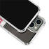 NFL Tampa Bay Buccaneers White Striped iPhone 15 Pro Clear Case