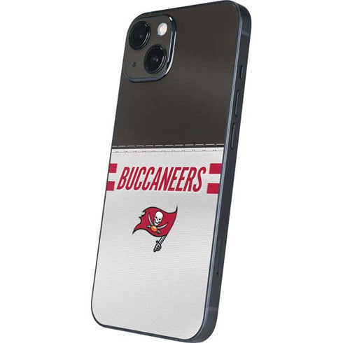 NFL Tampa Bay Buccaneers White Striped iPhone 15 Skin