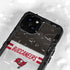 NFL Tampa Bay Buccaneers White Striped iPhone 15 Waterproof Case