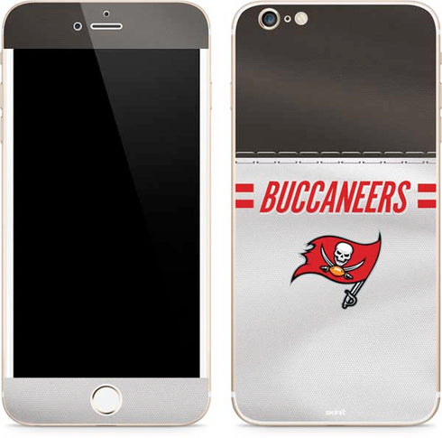 NFL Tampa Bay Buccaneers White Striped iPhone 6/6s Plus Skin