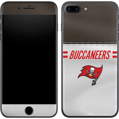 NFL Tampa Bay Buccaneers White Striped iPhone 8 Plus Skin