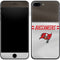 NFL Tampa Bay Buccaneers White Striped iPhone 8 Plus Skin
