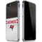 NFL Tampa Bay Buccaneers White Striped iPhone SE (2nd & 3rd Gen) Clear Case