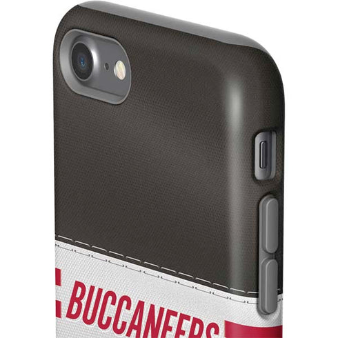 NFL Tampa Bay Buccaneers White Striped iPhone SE (2nd & 3rd Gen) Pro Case