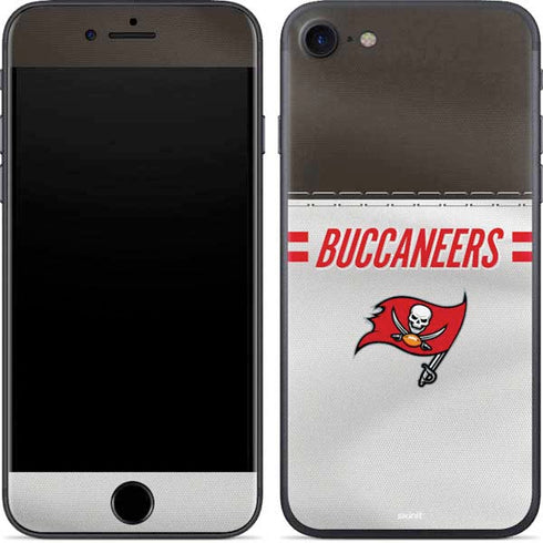 NFL Tampa Bay Buccaneers White Striped iPhone SE (2nd & 3rd Gen) Skin
