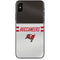 NFL Tampa Bay Buccaneers White Striped iPhone X Skin