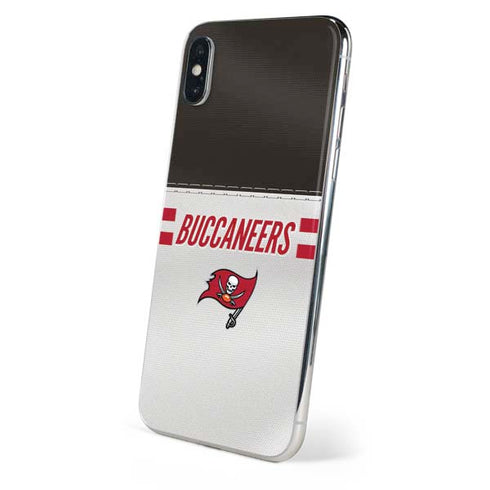NFL Tampa Bay Buccaneers White Striped iPhone X Skin