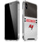 NFL Tampa Bay Buccaneers White Striped iPhone X/XS Clear Case