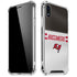 NFL Tampa Bay Buccaneers White Striped iPhone XR Clear Case