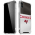 NFL Tampa Bay Buccaneers White Striped iPhone XS Max Clear Case
