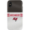 NFL Tampa Bay Buccaneers White Striped iPhone XS Pro Case