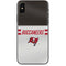 NFL Tampa Bay Buccaneers White Striped iPhone XS Skin