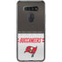 NFL Tampa Bay Buccaneers White Striped LG K51/Q51 Clear Case