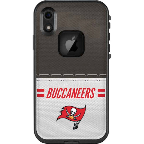 NFL Tampa Bay Buccaneers White Striped LifeProof Fre iPhone Skin
