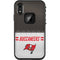 NFL Tampa Bay Buccaneers White Striped LifeProof Fre iPhone Skin