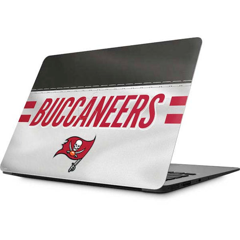 NFL Tampa Bay Buccaneers White Striped Apple MacBook Skin