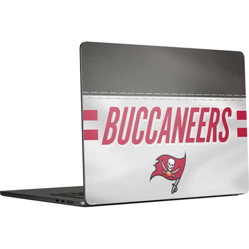NFL Tampa Bay Buccaneers White Striped MacBook Air 15 in (2023) Skin