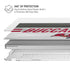 NFL Tampa Bay Buccaneers White Striped MacBook Air 15in (2023-2025) Case plus Skin