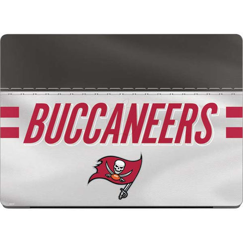NFL Tampa Bay Buccaneers White Striped MacBook Pro 14in (2021-24) Skin