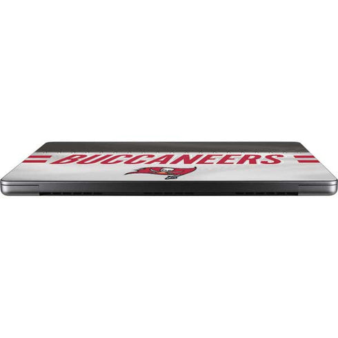 NFL Tampa Bay Buccaneers White Striped MacBook Pro 14in (2021-24) Skin