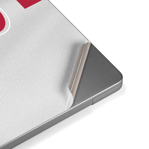 NFL Tampa Bay Buccaneers White Striped MacBook Pro 14in (2021-24) Skin