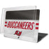 NFL Tampa Bay Buccaneers White Striped MacBook Pro 15in (2016-19) Case plus Skin