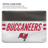 NFL Tampa Bay Buccaneers White Striped MacBook Pro 15in (2016-19) Case plus Skin