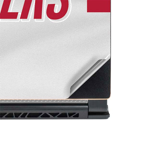 NFL Tampa Bay Buccaneers White Striped MSI GS65 Stealth Laptop Skin