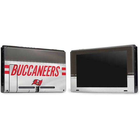 NFL Tampa Bay Buccaneers White Striped Nintendo Switch Bundle Skin